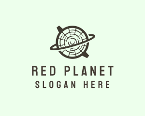 Forest Wooden Planet  logo design