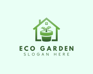 House Plant Gardening logo design