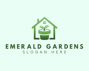 House Plant Gardening logo design