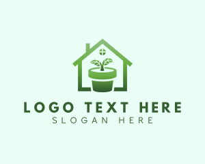 Greenhouse - House Plant Gardening logo design