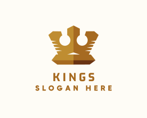 Gold King Crown logo design