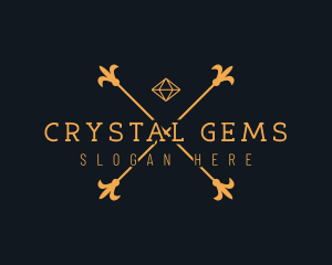 Elegant Diamond Gem Jeweler logo design