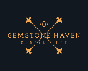 Elegant Diamond Gem Jeweler logo design