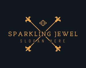 Elegant Diamond Gem Jeweler logo design