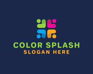 Colorful Recruitment Group logo design