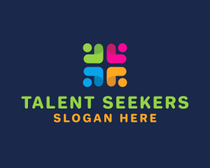 Recruitment - Colorful Recruitment Group logo design