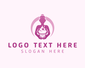 Cupcake Pastry Girl Logo