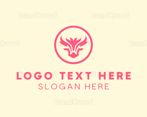 Deer Antler Animal Logo