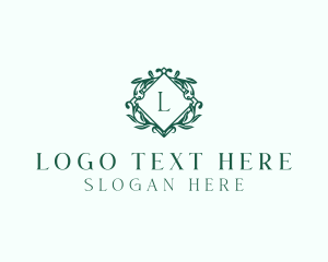 Eco - Beauty Floral Salon logo design