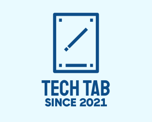 Tablet - Minimalist Pen Tablet logo design