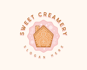 Christmas Sweet Gingerbread logo design