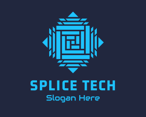 Splice - Cyber Splice Maze logo design