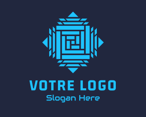 Agency - Cyber Splice Maze logo design