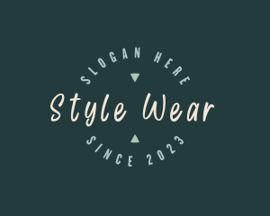 Wear - Modern Cursive Badge logo design