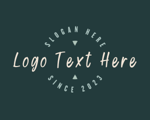 Modern Cursive Badge Logo