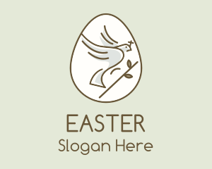 Holy Dove Easter Egg logo design