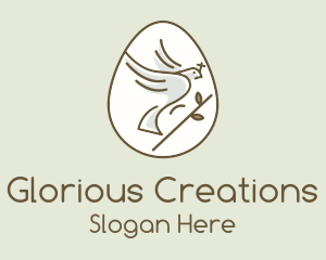 Glorious - Holy Dove Easter Egg logo design