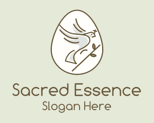 Holy Dove Easter Egg logo design