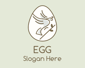 Holy Dove Easter Egg logo design