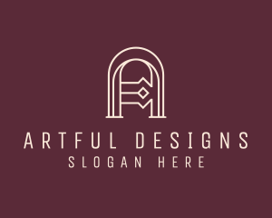 Fancy Fashion Boutique Letter A logo design