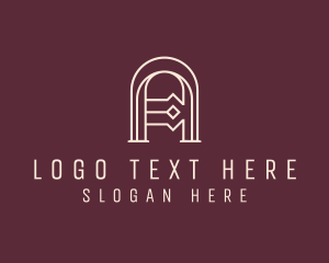 Beige - Fancy Fashion Boutique Letter A logo design