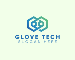 Hexagon Geometric Tech logo design