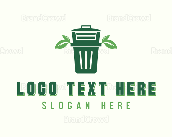 Compost Waste Bin Logo