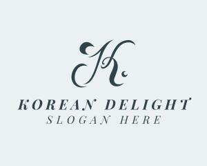 Deluxe Fashion Letter K logo design