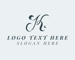Letter K - Deluxe Fashion Letter K logo design