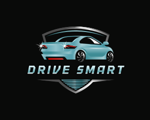 Car Driving Sedan logo design