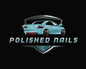 Car Driving Sedan logo design