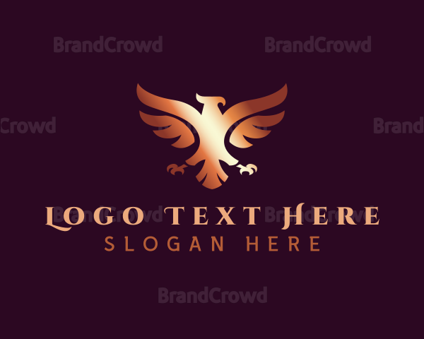 Gradient Eagle Bird Logo
