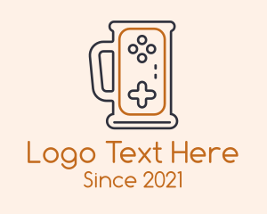 Pint - Gaming Beer Mug logo design