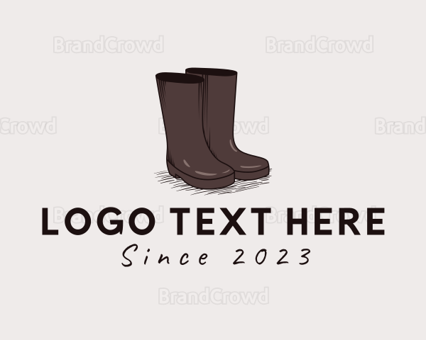 Simple Rubber Boots Logo