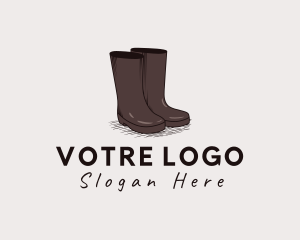 Simple Rubber Boots Logo