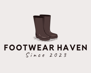 Simple Rubber Boots logo design
