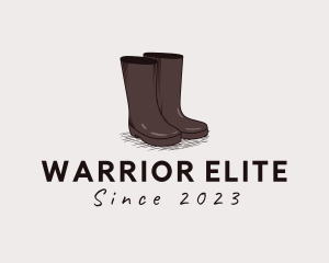 Shoe Maker - Simple Rubber Boots logo design