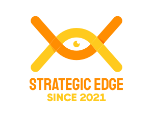 Orange And Yellow - DNA Vision Eye logo design