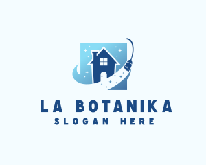 Apartment - Home Apartment Cleaning logo design