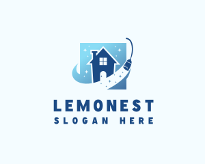 Housekeeping - Home Apartment Cleaning logo design