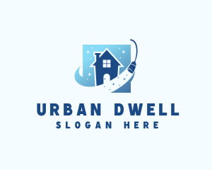 Home Apartment Cleaning logo design