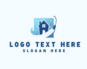 Cleaning Service - Home Apartment Cleaning logo design