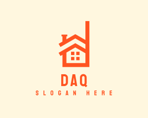 Home Real Estate Letter D logo design