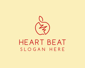 Red Apple Beat  logo design