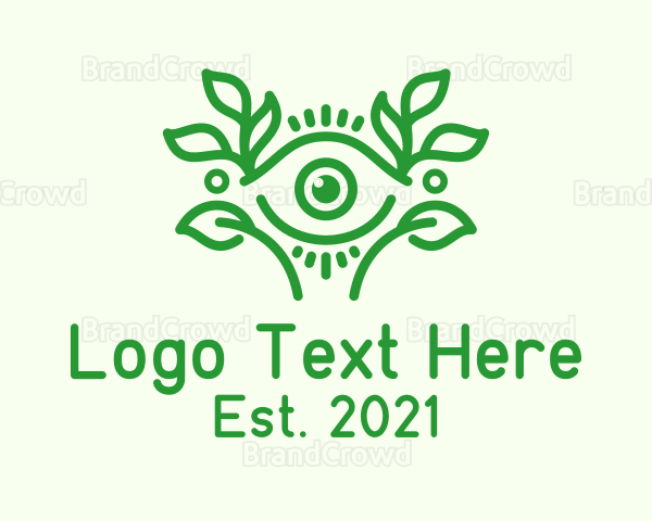 Aesthetic Eye Leaf Logo