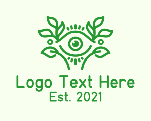 Fortune Teller - Aesthetic Eye Leaf logo design