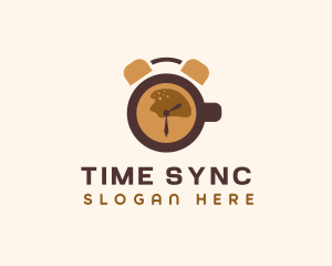 Coffee Time Clock  logo design