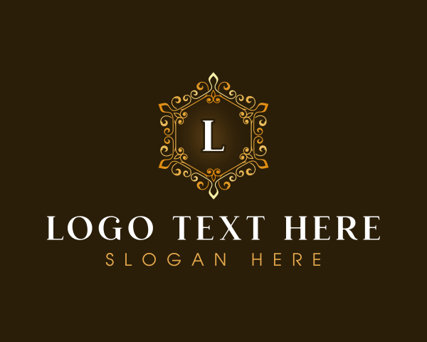 High End - Luxury Floral Ornament logo design