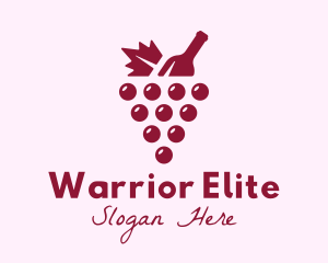 Wine Tasting - Grape Winery Bottle logo design