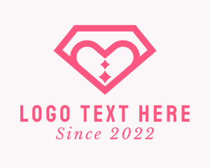 Lux - Diamond Heart Jewelry logo design